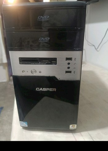 Casper Windows 7 siyah Masaüstü Bilgisayar ve Klavye - Görsel 4