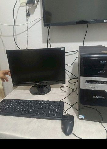 Casper Windows 7 siyah Masaüstü Bilgisayar ve Klavye - Görsel 3