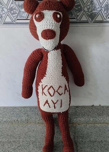 Amigurumi Koca ayı figürü