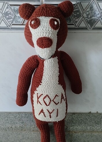  Beden Amigurumi Koca ayı figürü