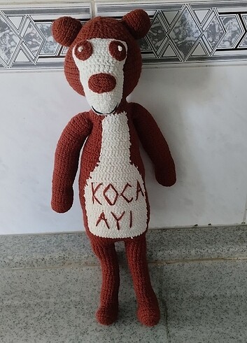  Beden Renk Amigurumi Koca ayı figürü