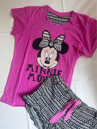 36 Beden Pembe pijama takımı