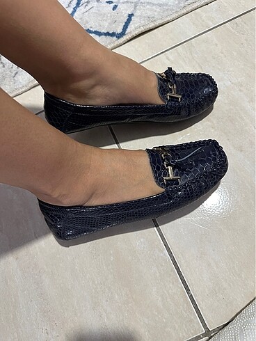 38 Beden Lacivert loafer