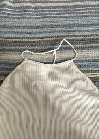 Beyaz İp Askılı Kadın Mayo - Görsel 2