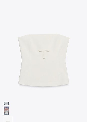 Beyaz Straplez Korse - Görsel 4