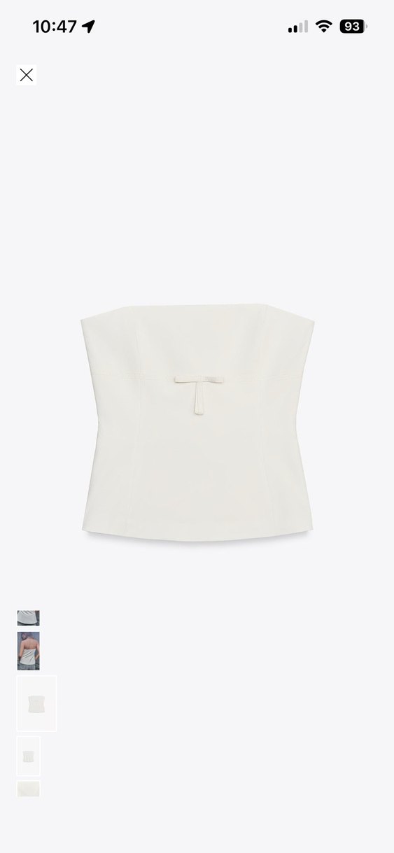 Beyaz Straplez Korse - Görsel 4