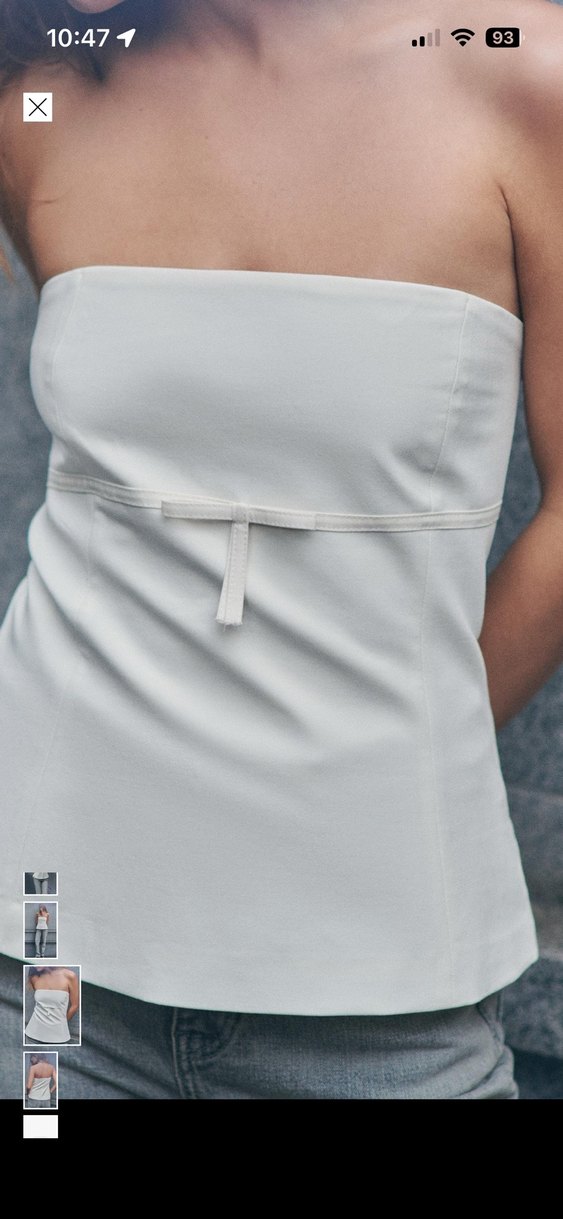 Beyaz Straplez Korse - Görsel 3