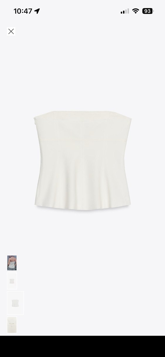 Beyaz Straplez Korse - Görsel 5