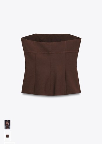 Kahverengi Midi Korse - Görsel 2