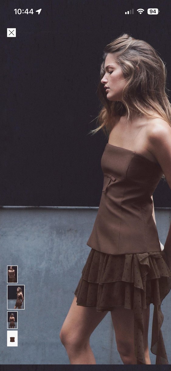 Kahverengi Midi Korse - Görsel 4