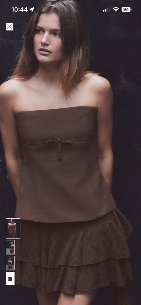 Kahverengi Midi Korse - Görsel 3