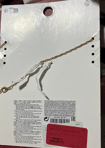 Altın Renk Zincir Detaylı Gotik Kolye - Görsel 5