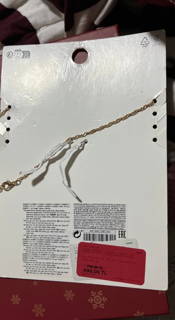 Altın Renk Zincir Detaylı Gotik Kolye - Görsel 5