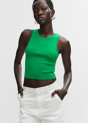 Yeşil Yüksek Yakalı Kadın Atlet - Görsel 3