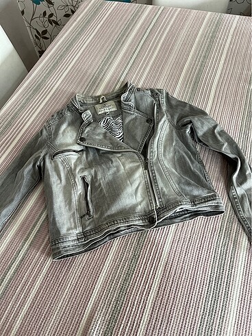 Mavi Jeans Mavi gri motorcu ceket