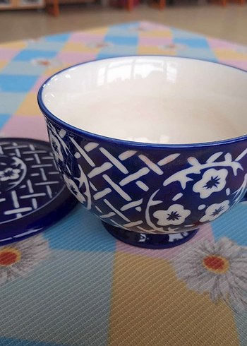 Madame Coco Mavi seramik çay takımı