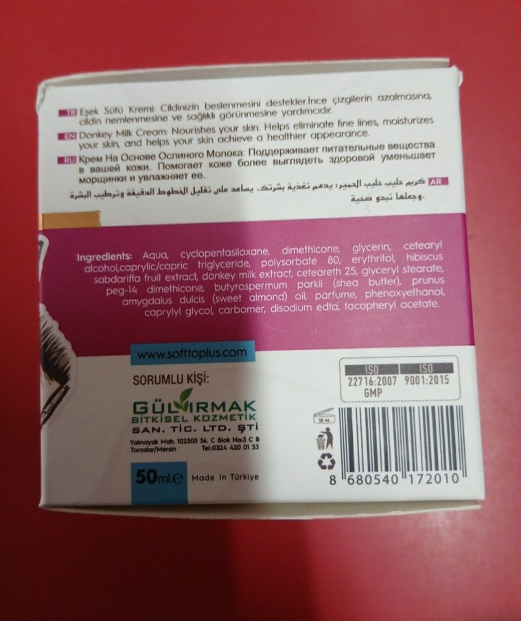 Softto Plus Eşek Sütü Onarıcı Krem - Görsel 2