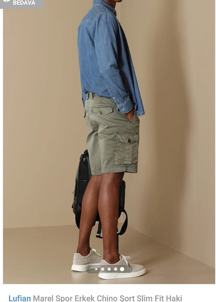 Lufıan erkek şort - Görsel 3
