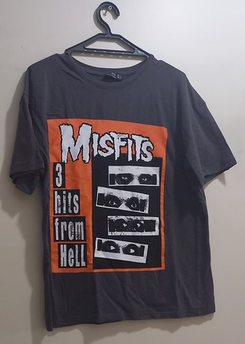 Rock Punk Gri Tişört