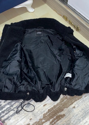 Siyah Peluş Kadın Yelek - Görsel 4