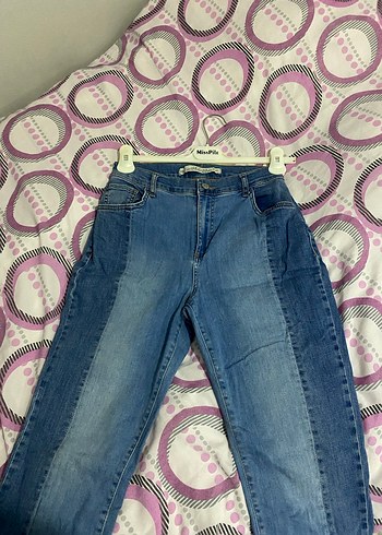 Kadın Mavi Regular Fit Midi Kot Pantolon - Görsel 2