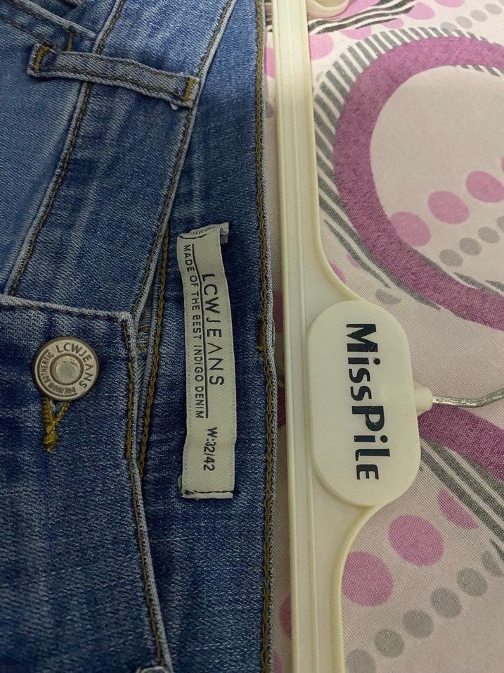 Kadın Mavi Regular Fit Midi Kot Pantolon - Görsel 4