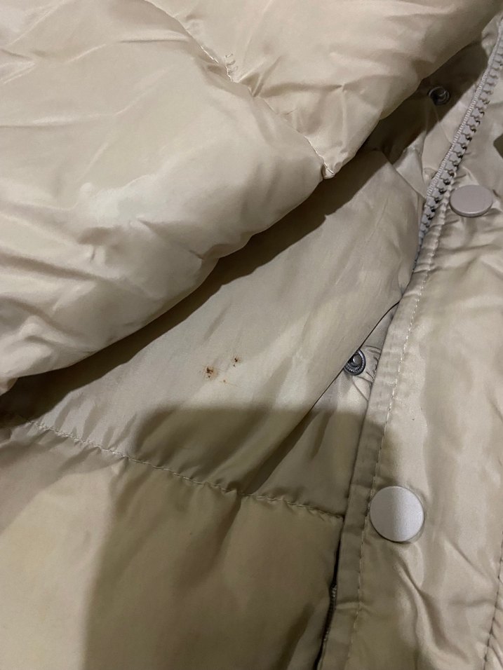 Düğmeli Bej Kadın Kışlık Mont - Görsel 3