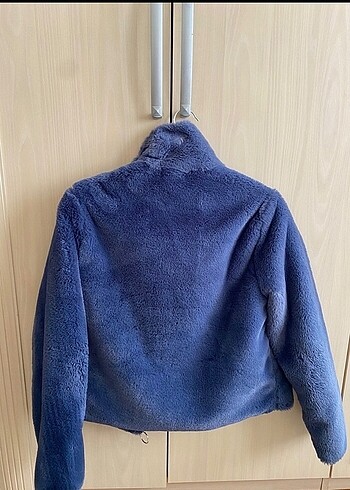 Zara Mavi kürklü ceket