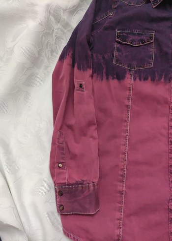 mavi jeans vintage Gömlek - Görsel 7