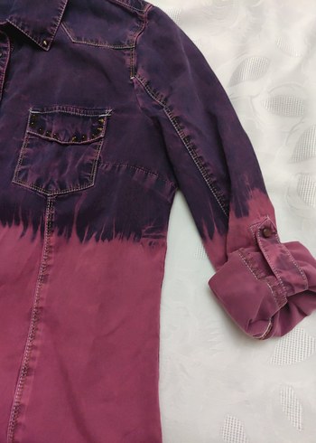 mavi jeans vintage Gömlek - Görsel 5