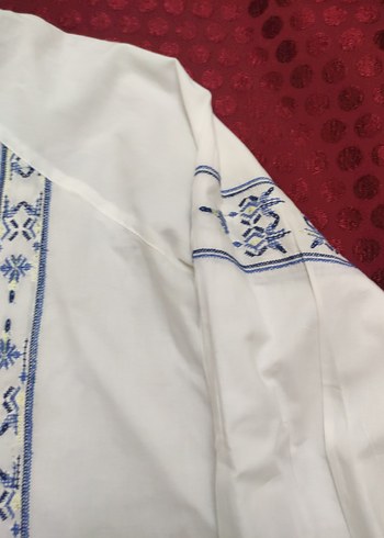 Gina Nakışlı Bohem Kadın Bluz - Görsel 5