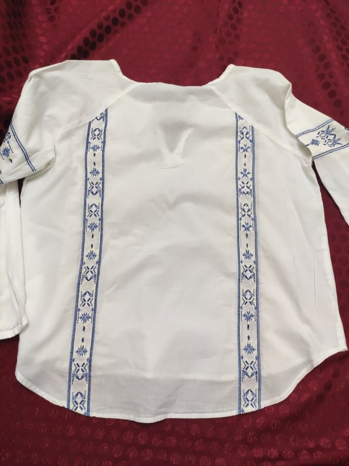 Gina Nakışlı Bohem Kadın Bluz - Görsel 3