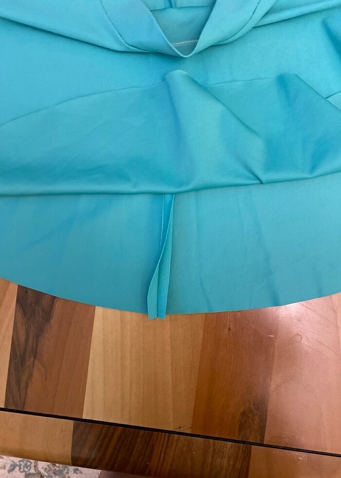 Turkuaz renk etek - Görsel 4