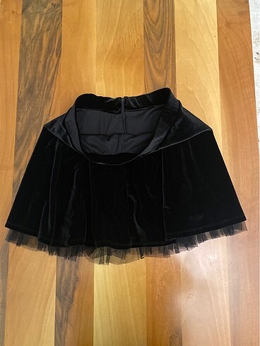 Siyah kadife etek - Görsel 4