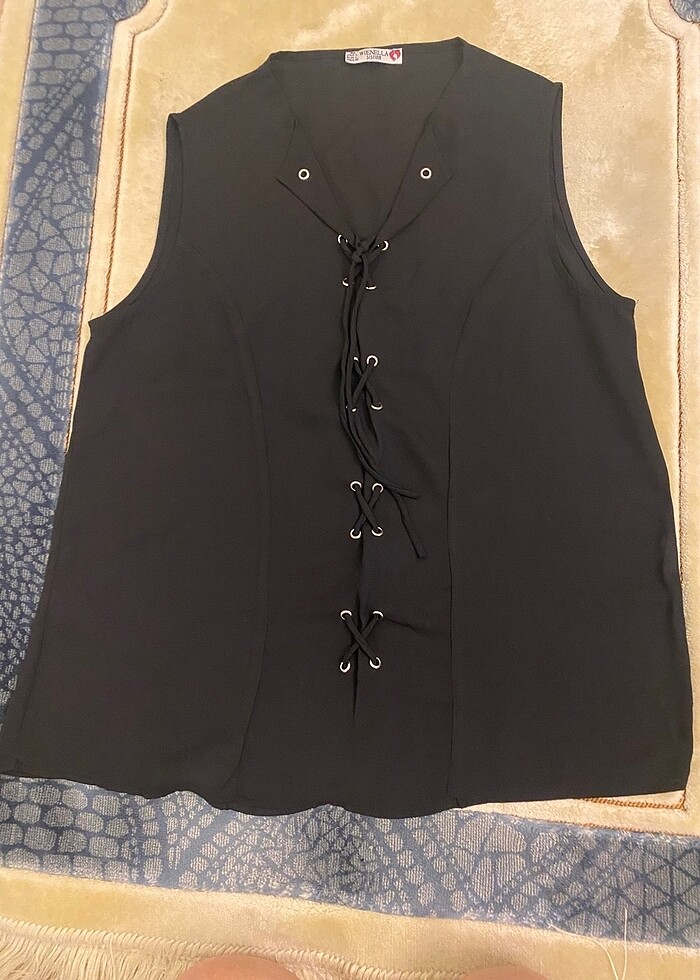 Siyah bluz şifon - Görsel 2