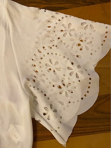 Beyaz şifon bluz - Görsel 2