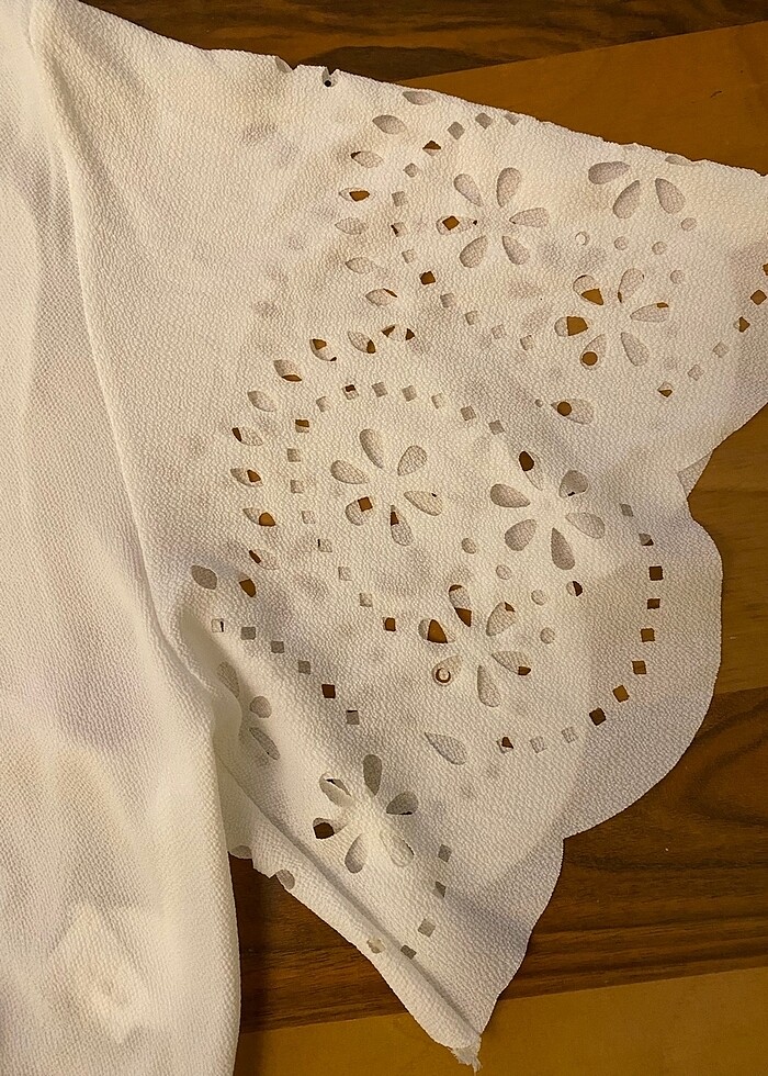 Beyaz şifon bluz - Görsel 2