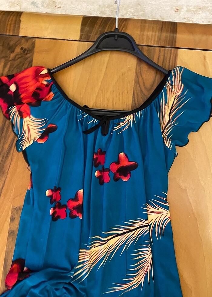 Uzun gecelik rengi yeşil - Görsel 3