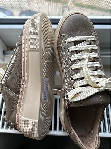 Diğer Valmenti gerçek deri floater günlük sneaker spor ayakkabı