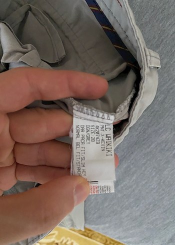 Bej Pamuklu Erkek Kemerli Regular Fit Pantolon - Görsel 6