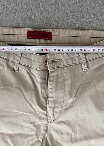 Bej Pamuklu Erkek Kemerli Regular Fit Pantolon - Görsel 2