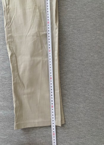 Bej Pamuklu Erkek Kemerli Regular Fit Pantolon - Görsel 3