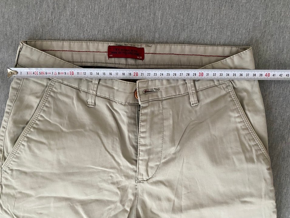 Bej Pamuklu Erkek Kemerli Regular Fit Pantolon - Görsel 2