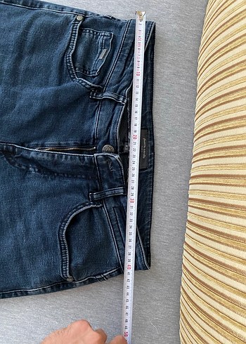 Pierre Cardin Erkek Gri Denim Regular Fit Midi Jean - Görsel 8