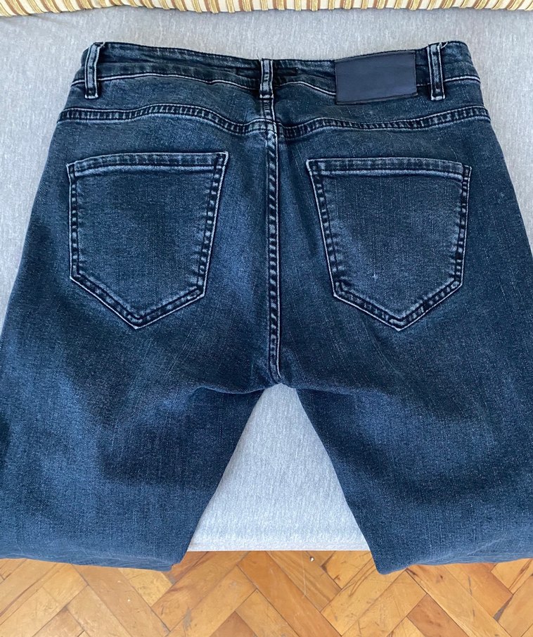 Pierre Cardin Erkek Gri Denim Regular Fit Midi Jean - Görsel 3