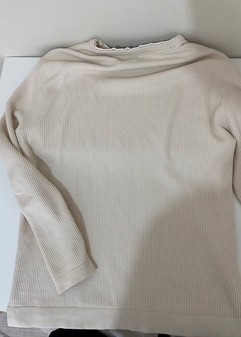 PULL and BEAR Bej Triko Erkek Sweatshirt - Görsel 6