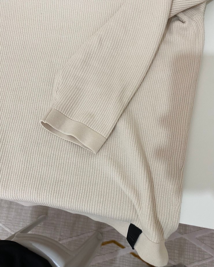 PULL and BEAR Bej Triko Erkek Sweatshirt - Görsel 4