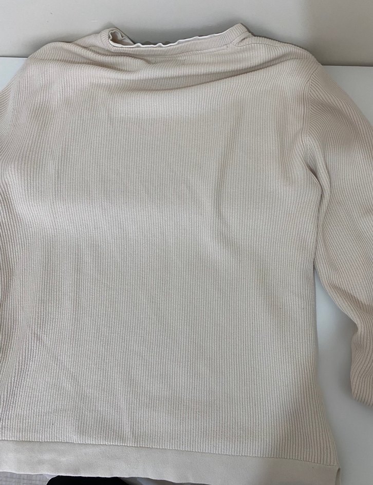 PULL and BEAR Bej Triko Erkek Sweatshirt - Görsel 5