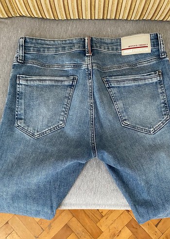 Erkek Mavi Normal Kesim Kot Pantolon - Görsel 3