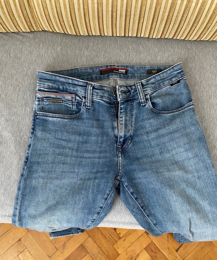 Erkek Mavi Normal Kesim Kot Pantolon - Görsel 2